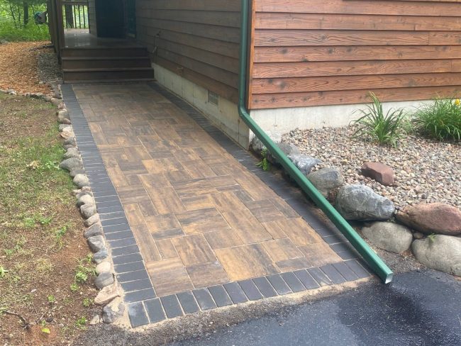 Concrete Paver Walkway