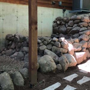 Stone and Rock Retaining Wall